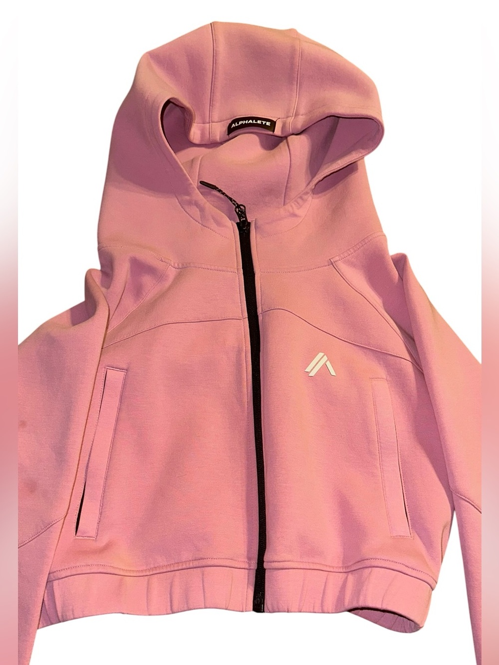 Alphalete 2 piece Cropped Zip Hoodie & Shorts Set - Picture 5 of 9